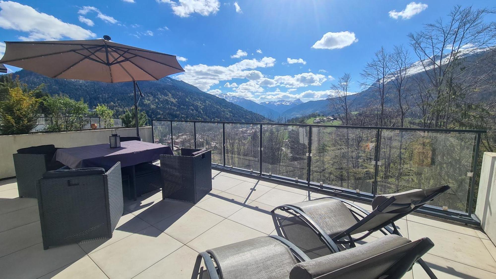 Le Berceau Des Aiguilles - Vue Montagne, Terrasse - Aravistour Apartment Сен-Жан-де-Сикст Екстериор снимка